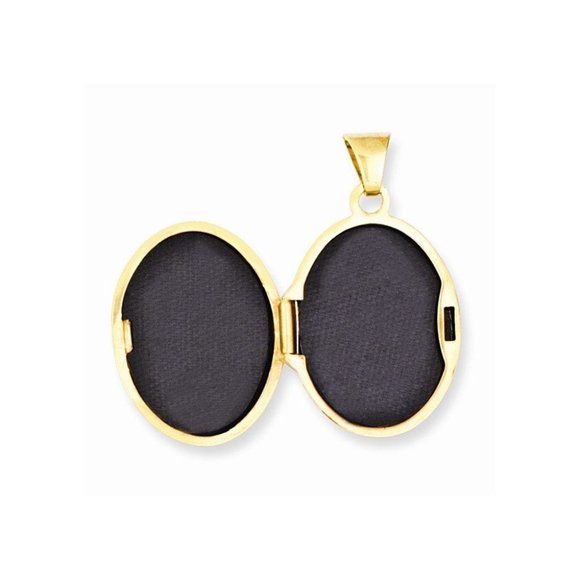 14K Footprints Locket New Yellow Gold - Picture 4 of 5